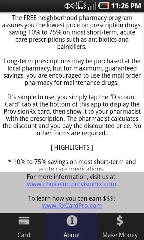 Rx Card Discount Prescriptions