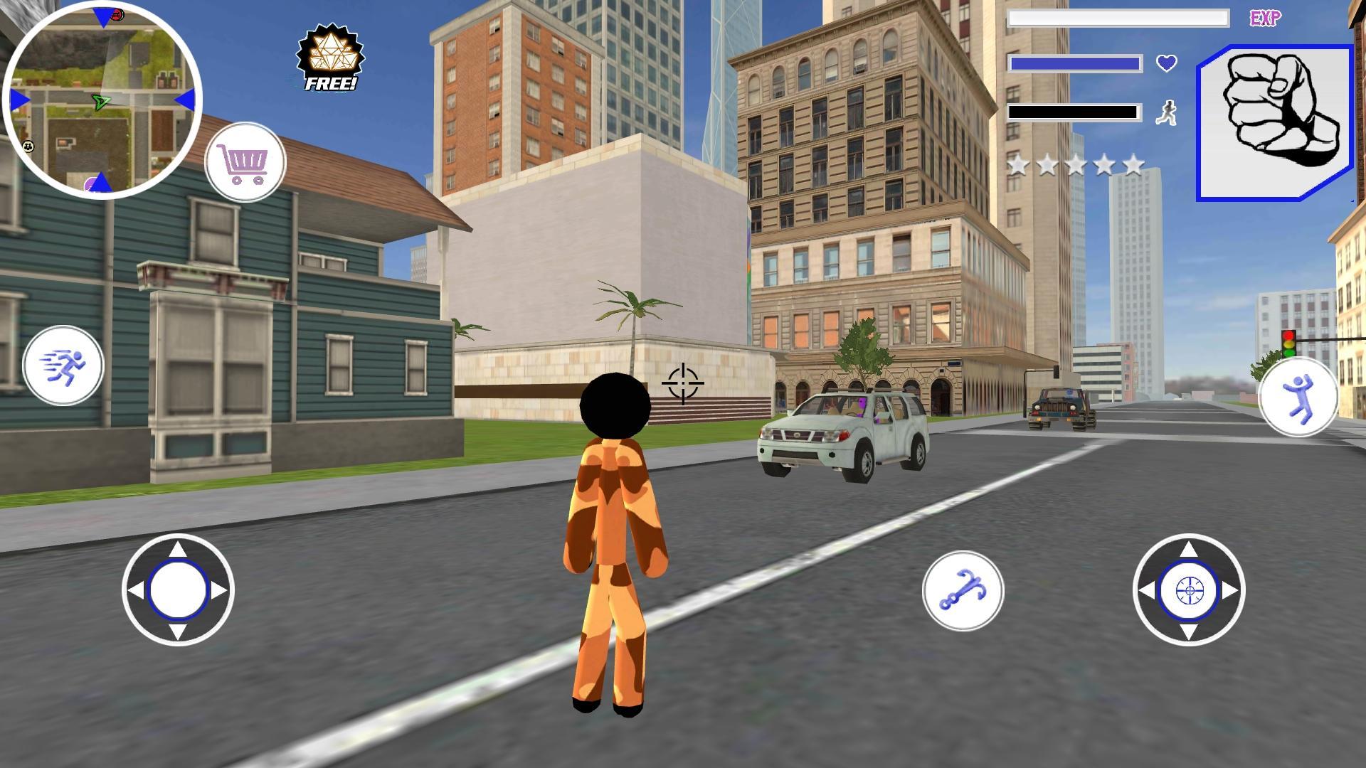 Miami Stickman Offroad Army Rope Hero Simulator