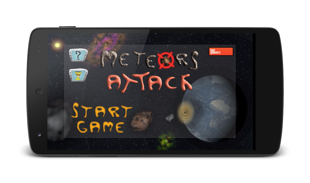 Meteors Attack Shoot Asteroids