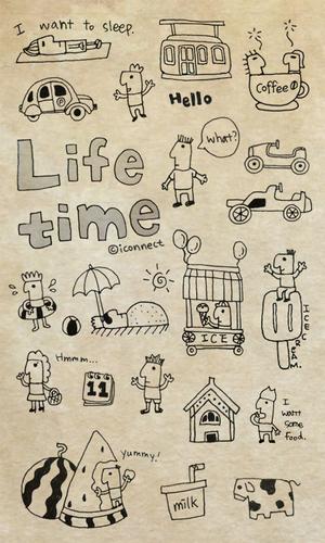 Life time go launcher theme