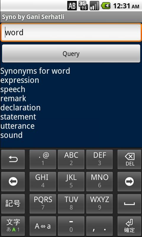 Syno Synonym Finder
