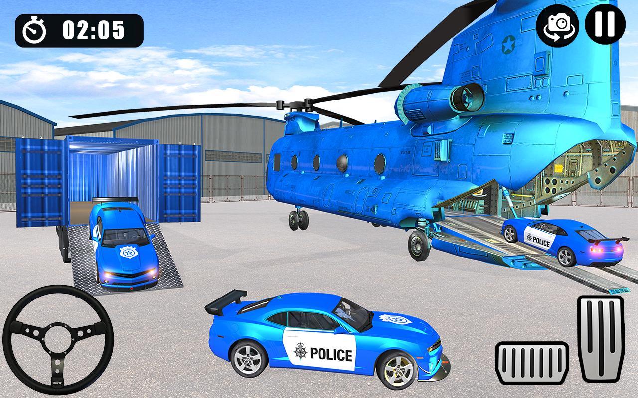 US Police Multi Level Transport Truck Driving Game