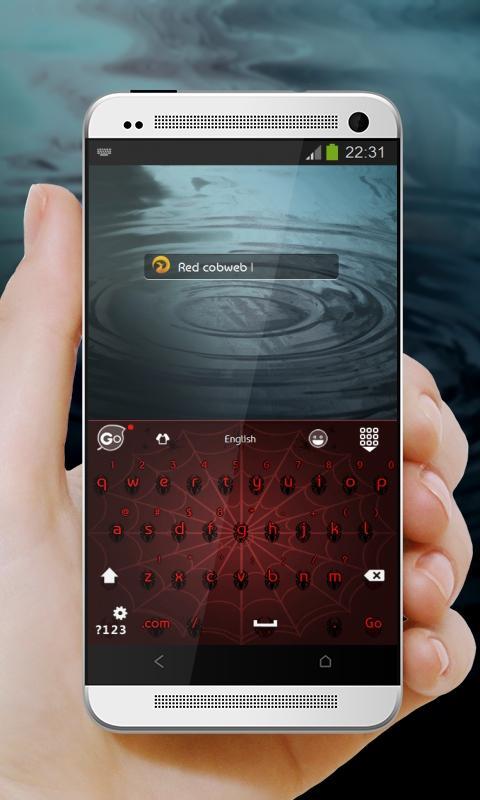 Spiders bite GO Keyboard