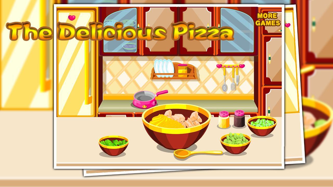 The delicious pizza