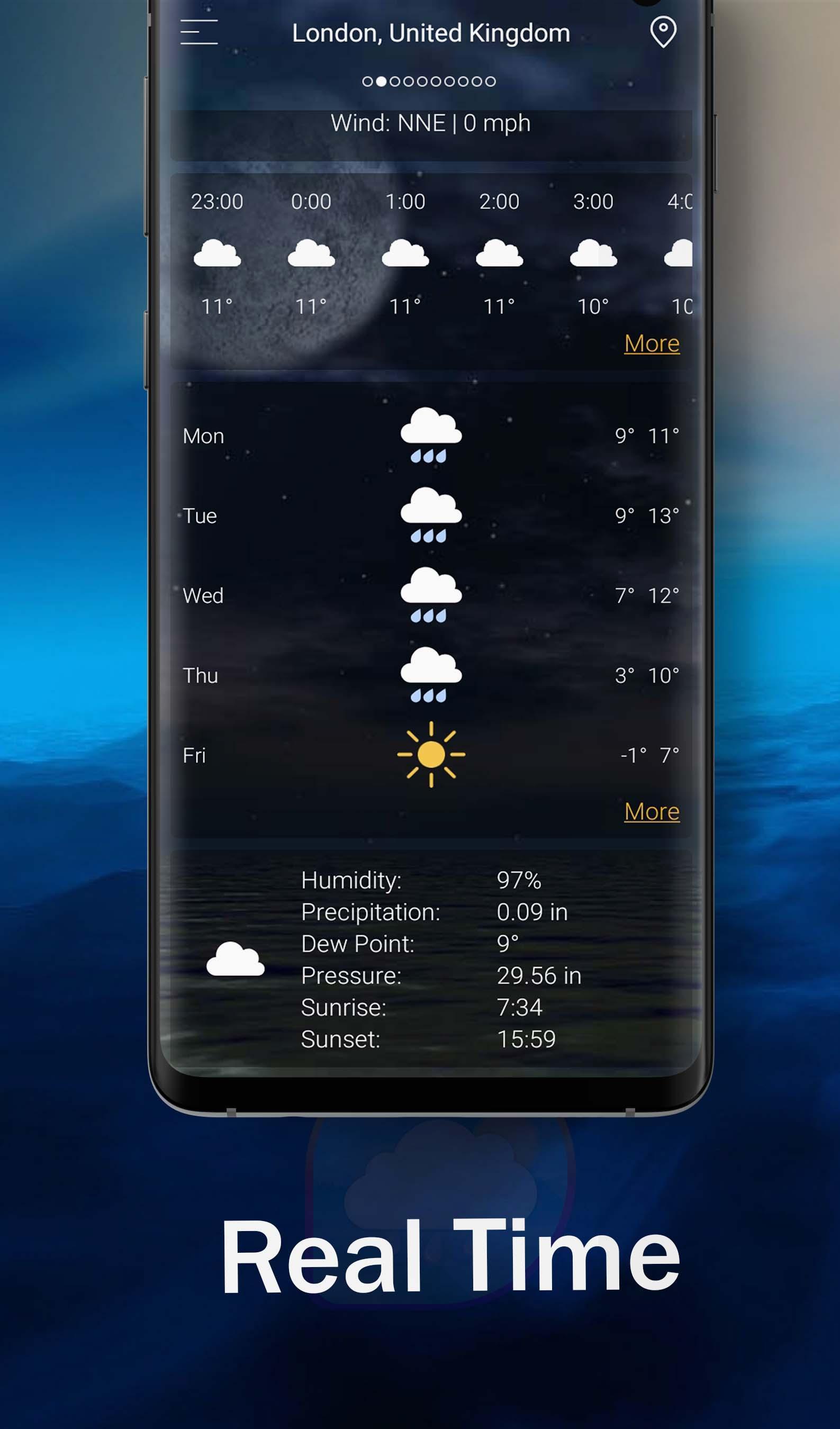 Weather Live Forecast & Clock Widget