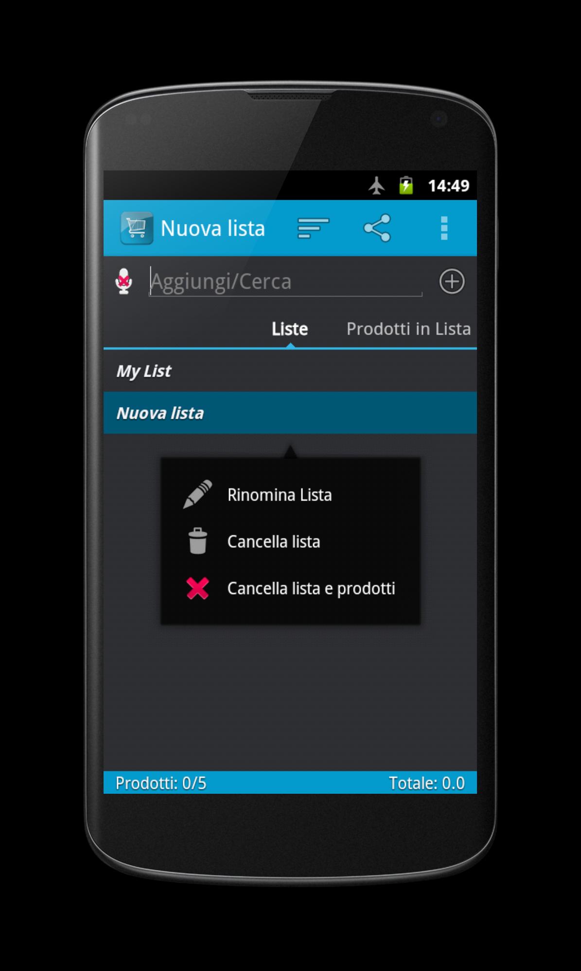 valpie Shopping List, La Spesa