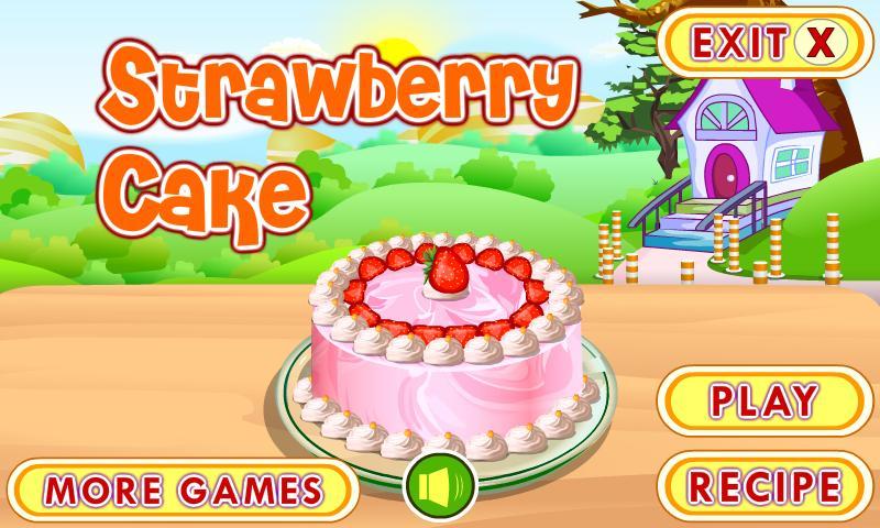 Strawberry Cake Cooking