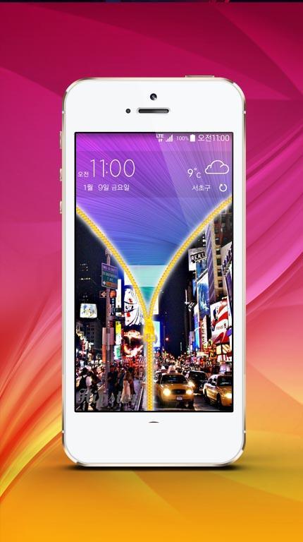 New city Zipper Verrouillage