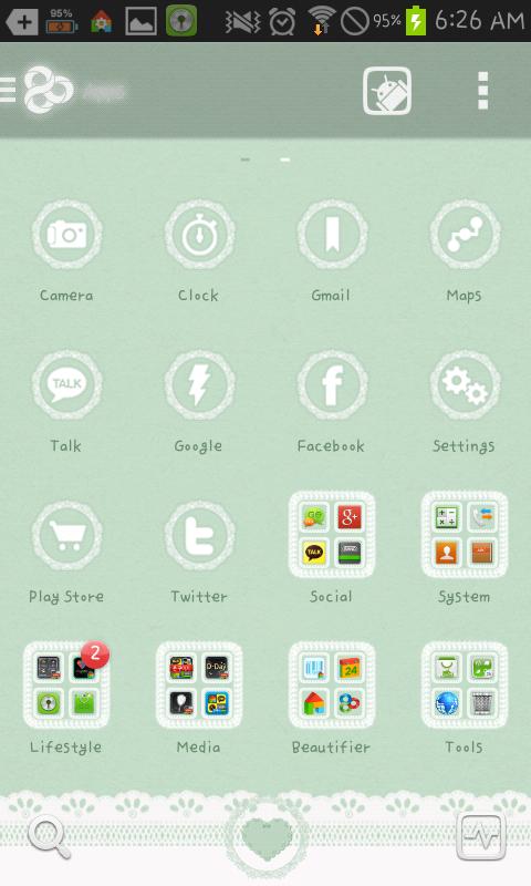 Emboridery2 go launcher theme