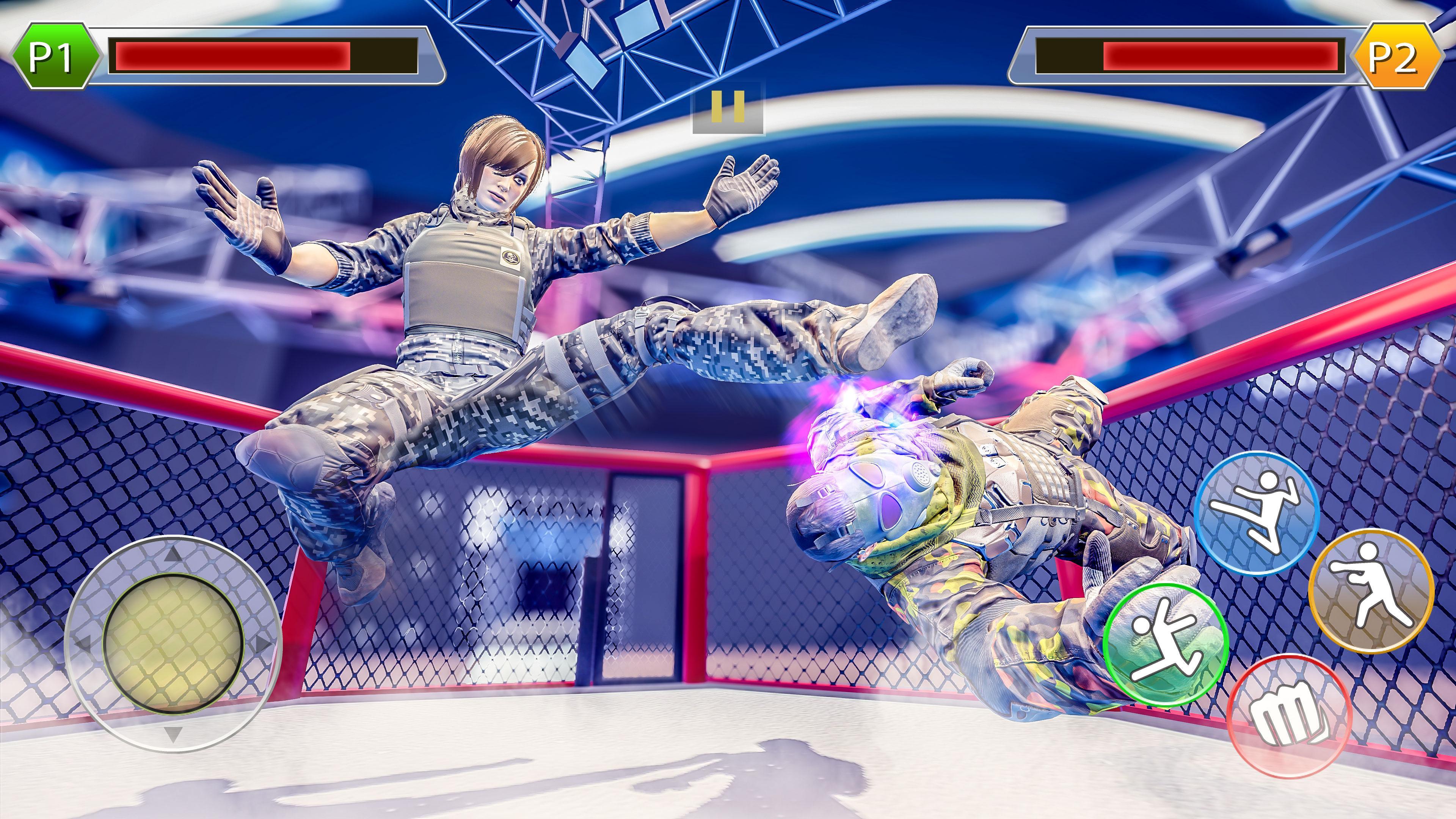 US Army Soldier vs Robot Droid: Wrestling Games