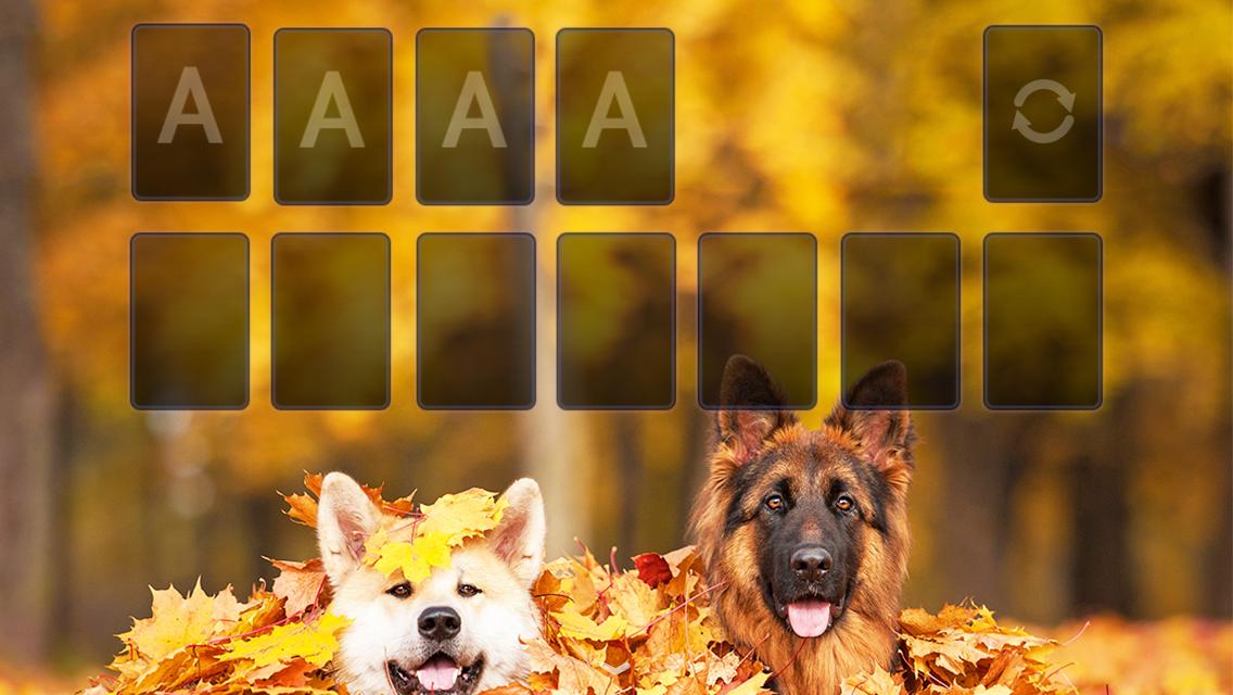 Solitaire Playful Dog Theme