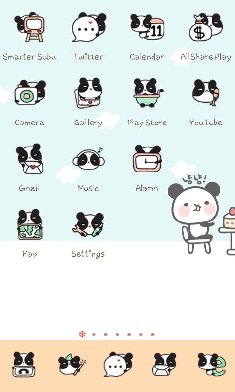 Panda Cafe icon theme