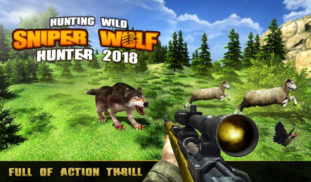 Hunting Wild Wolf Sniper 3D