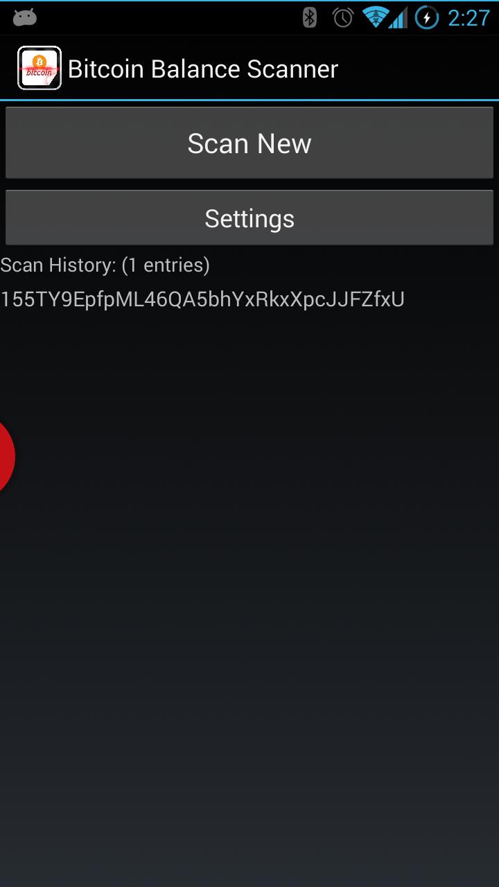 Bitcoin Balance Scanner
