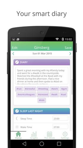 Activity & Mood Diary Ginsberg