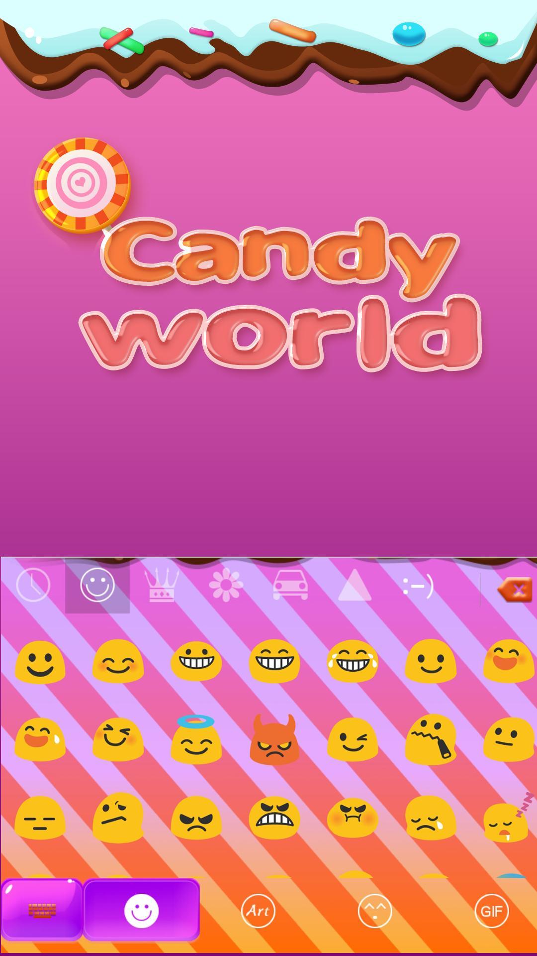 Candy World  iKeyboard theme