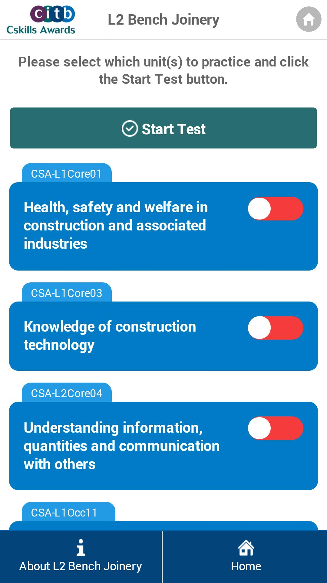 Cskills Awards Practice Test