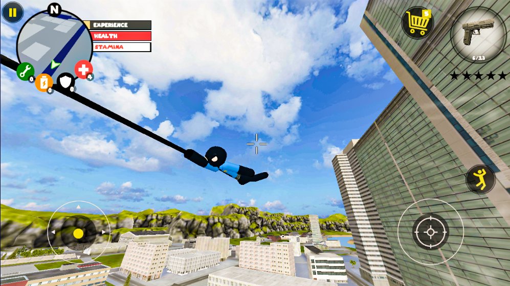 US Police Stickman Rope Hero: