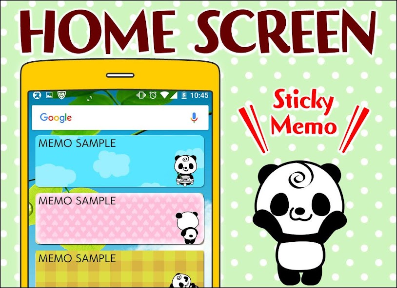 Memo Pad Panda (sticky) note