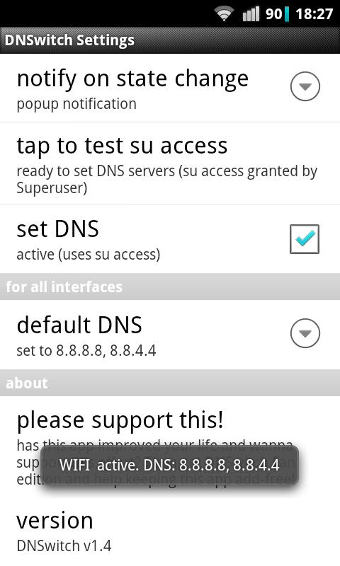 DNS switch
