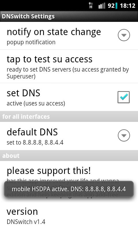 DNS switch