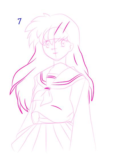 How to draw anime step by step