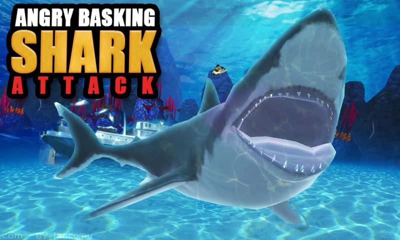 Angry Basking Shark Attack