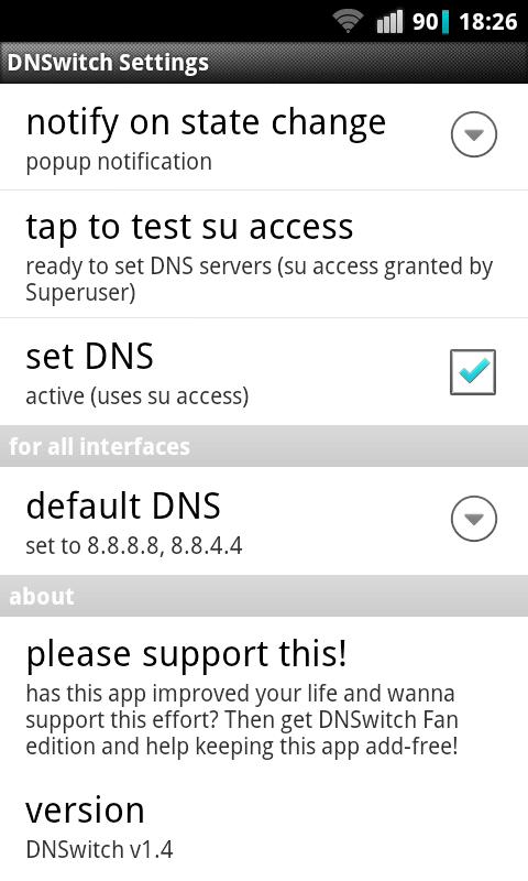DNS switch