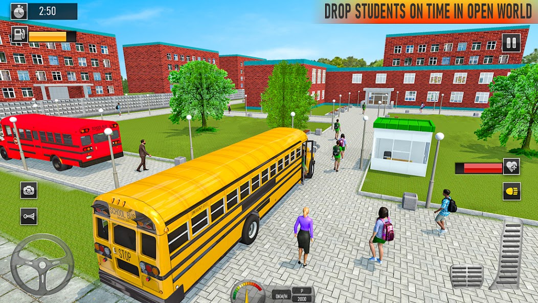 School Bus Coach Driving Game
