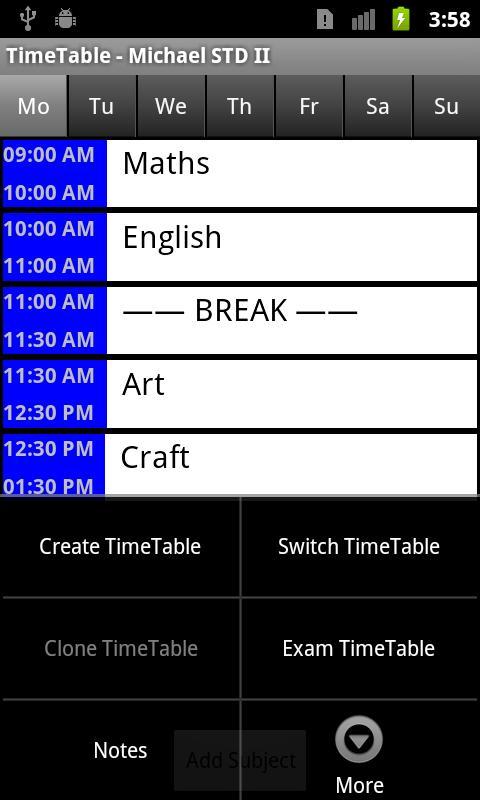 Time Table Pro