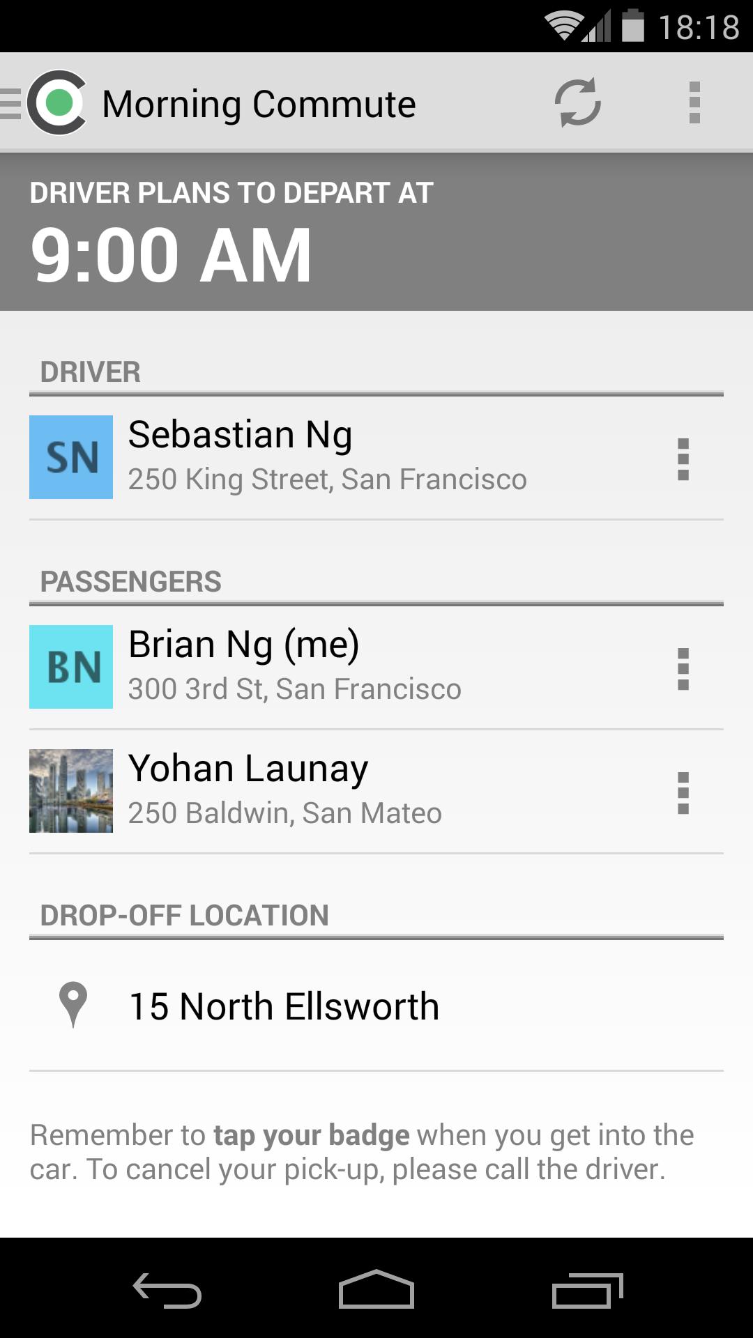 Local Motion Commute