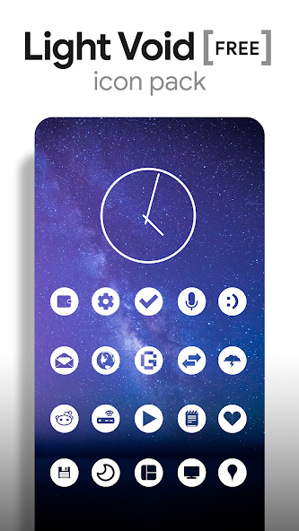 Light Void - Flat White Icons