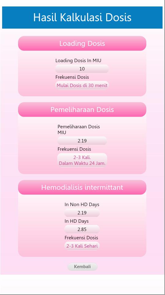 Kalkulator Dosis Obat