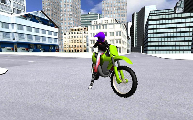 Motorbike Driving 3D City