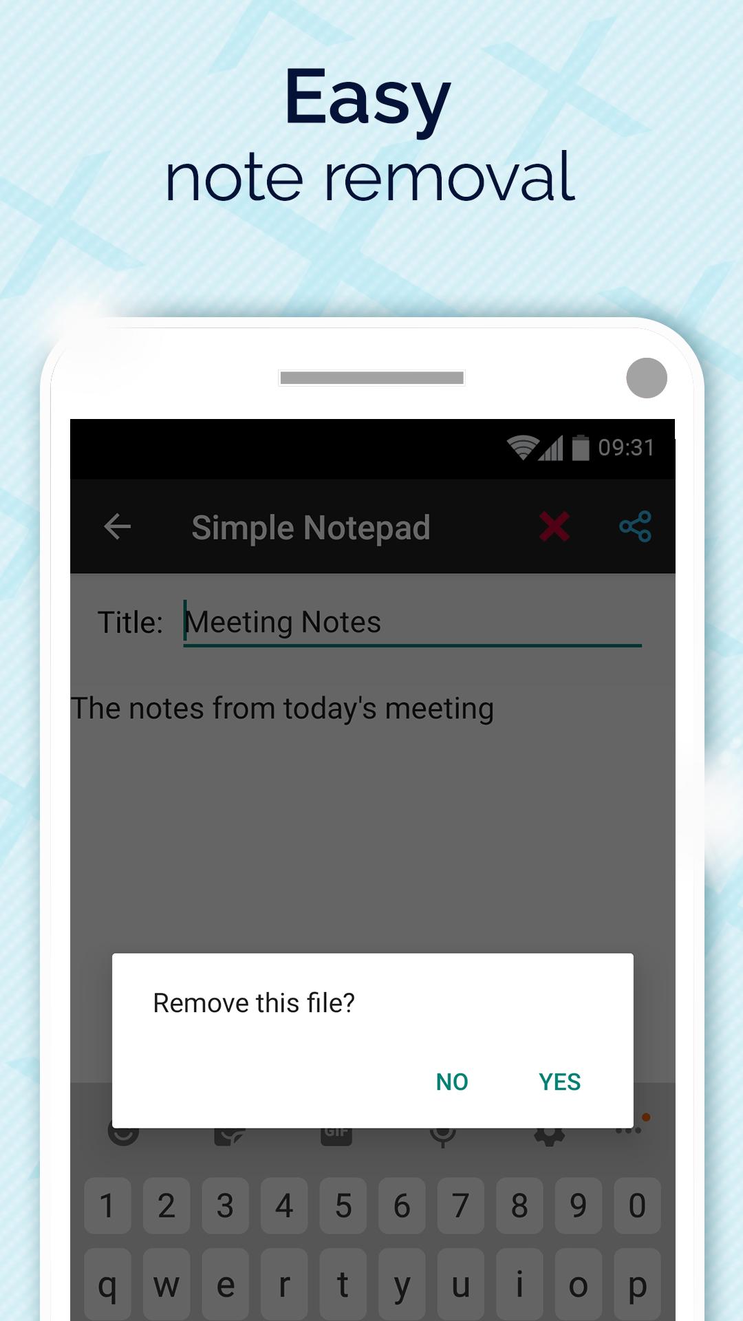 Simple Notepad with Caller ID