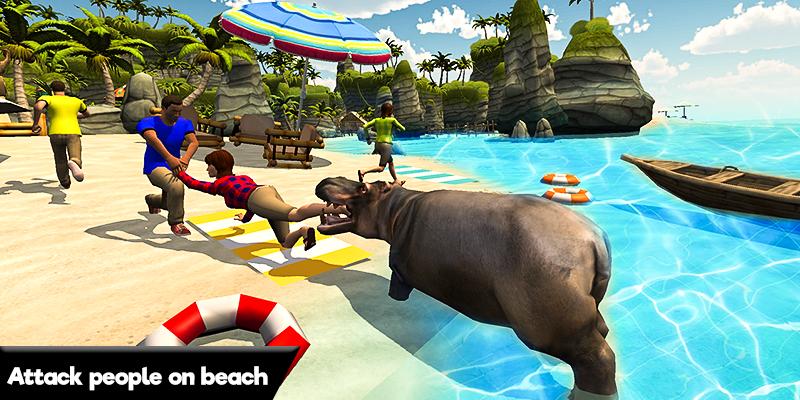 Hungry Hippo City Attack Revenge 3D