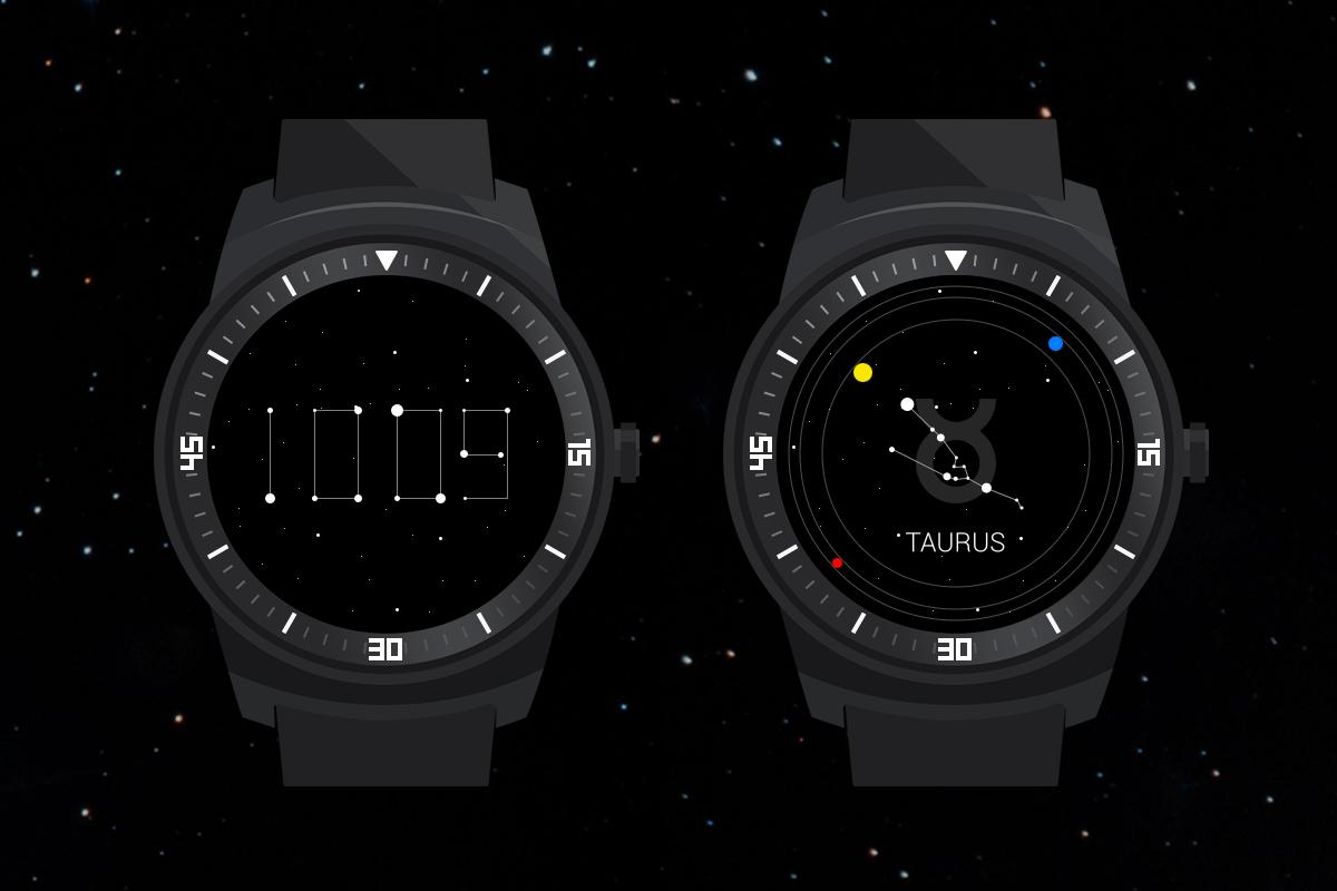 Digital Watch Face - Zodiac