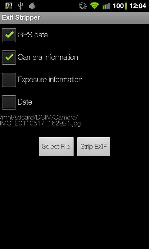 EXIF Stripper