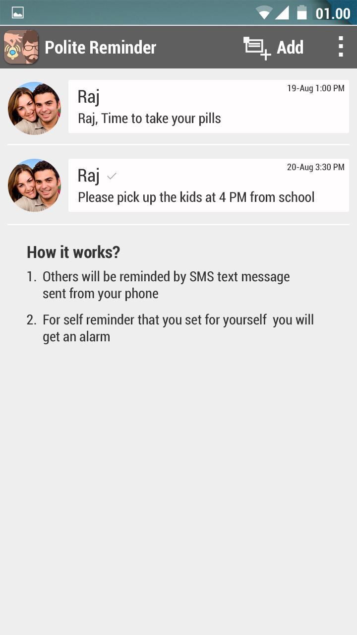 Schedule Text Messages app