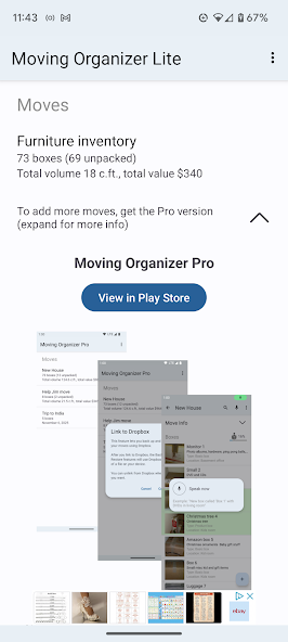 Moving Organizer Lite
