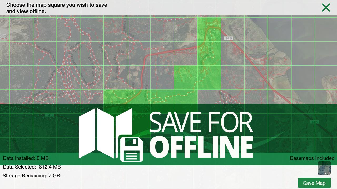 ROAM GPS Land Trails Topo Maps