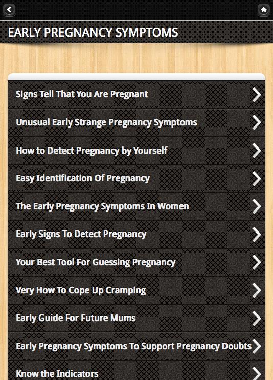 Pregnancy Symptom Quick Guide