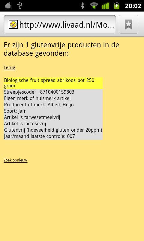 Glutenvrij Scanner