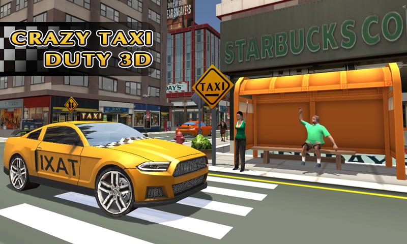 Crazy taxi driver simulator