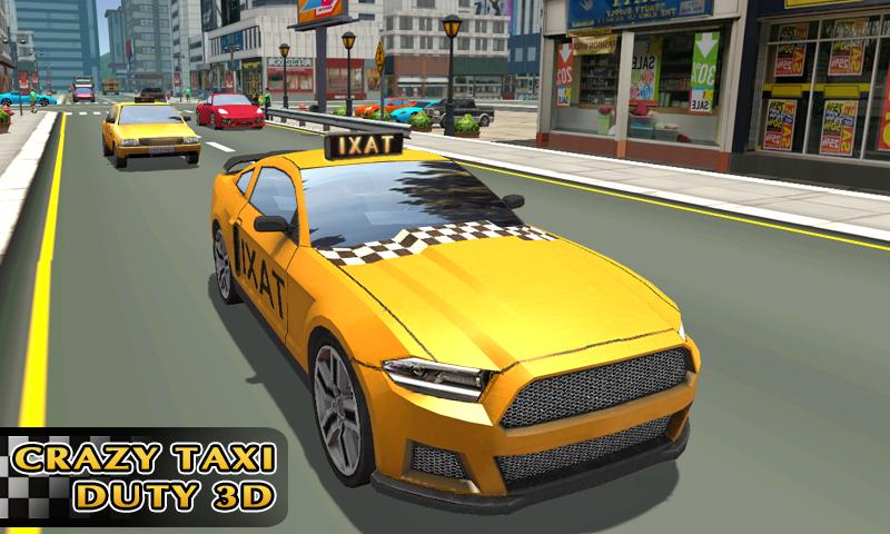 Crazy taxi driver simulator