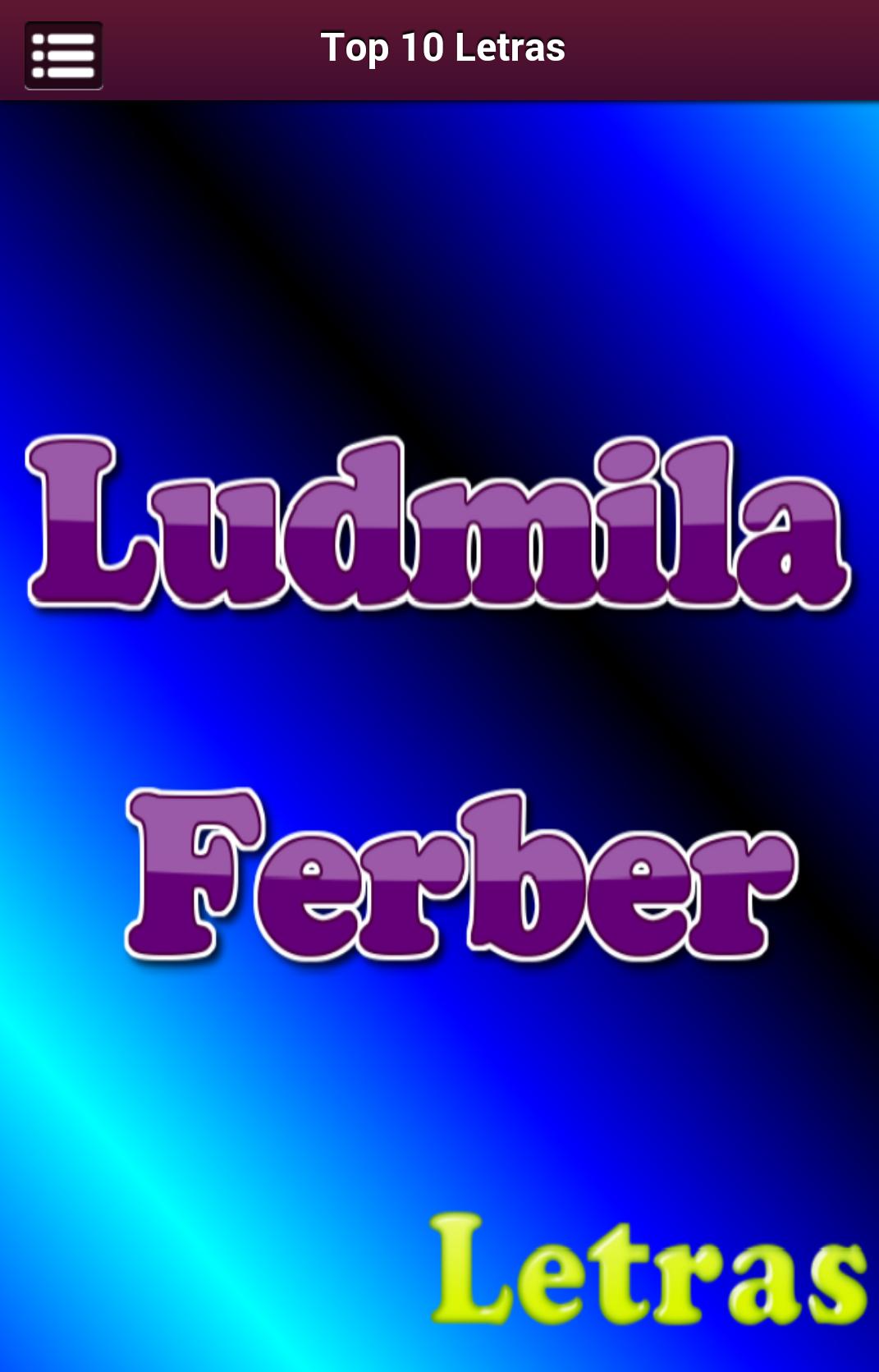 Letras Ludmila Ferber