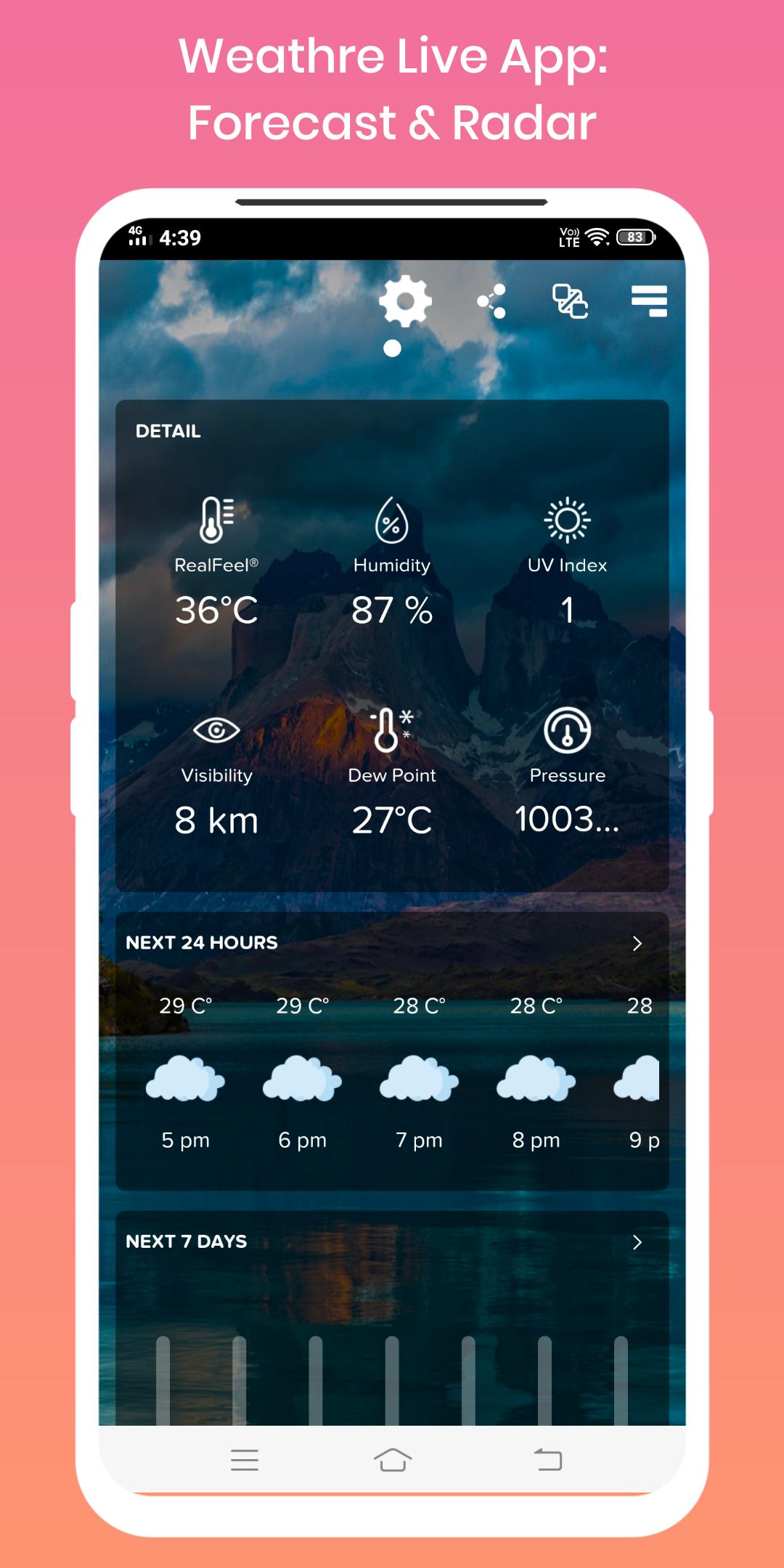 Weather Live : Forecast & Radar