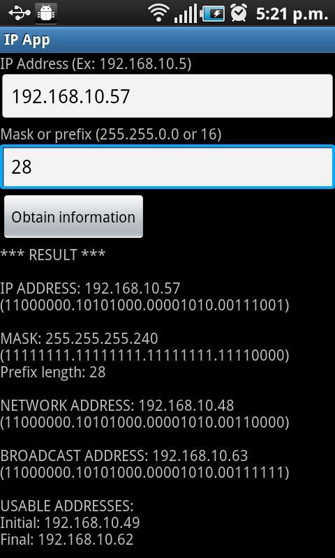 IP App: The IPv4 calculator
