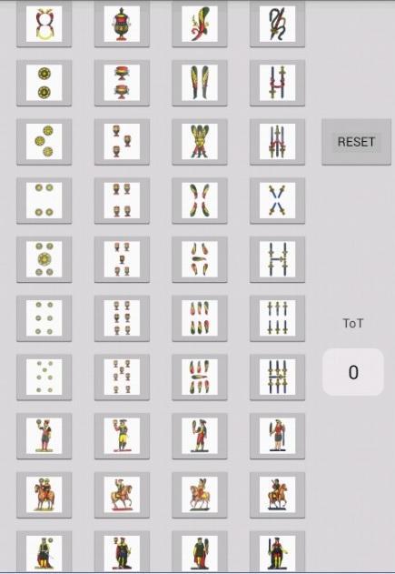 card counting napoletane cards