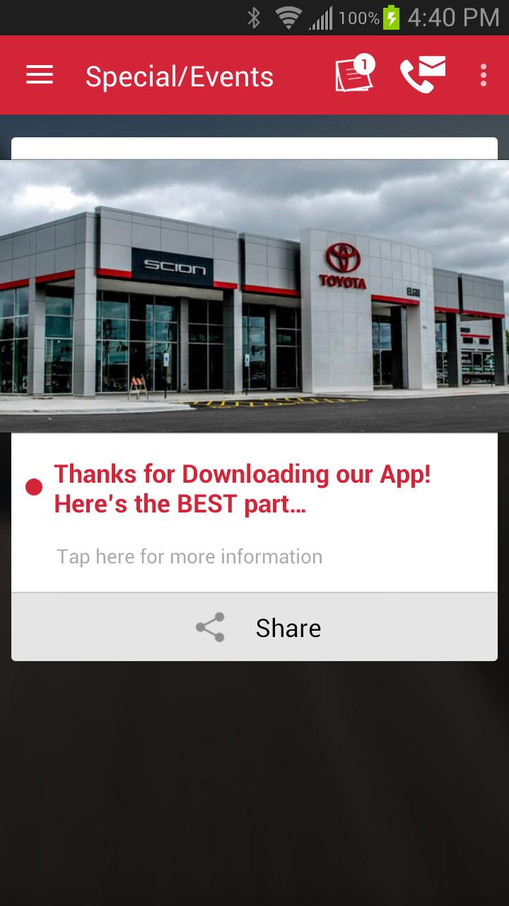 Elgin Toyota DealerApp